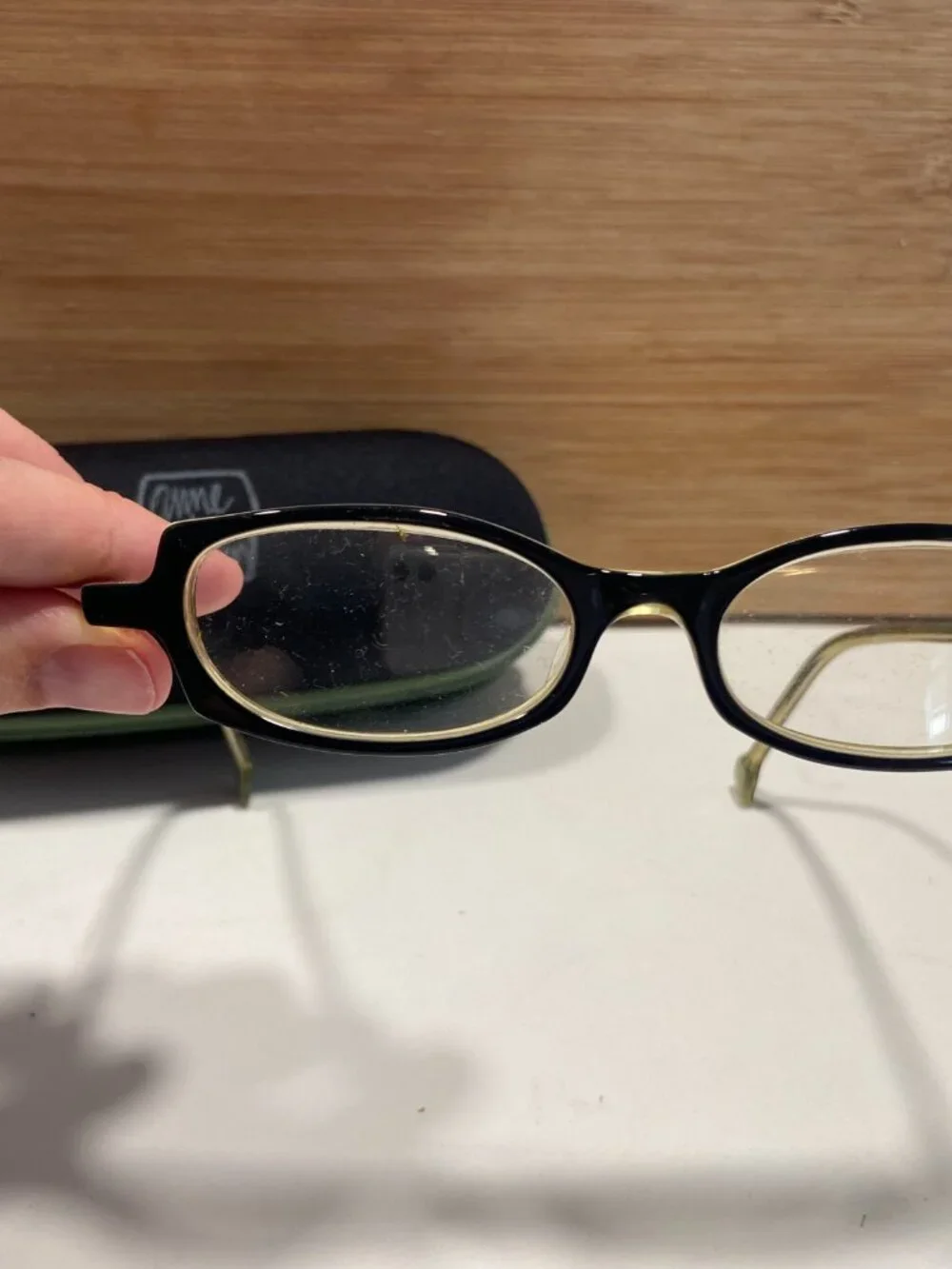 Anne et Valentin Douba 0158 Vintage Oval Frames w/ Case